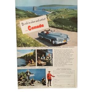 Vintage 1951 Canada Rich in Color and Contrast Ad Advertisement